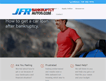 Tablet Screenshot of bankruptcyautos.com